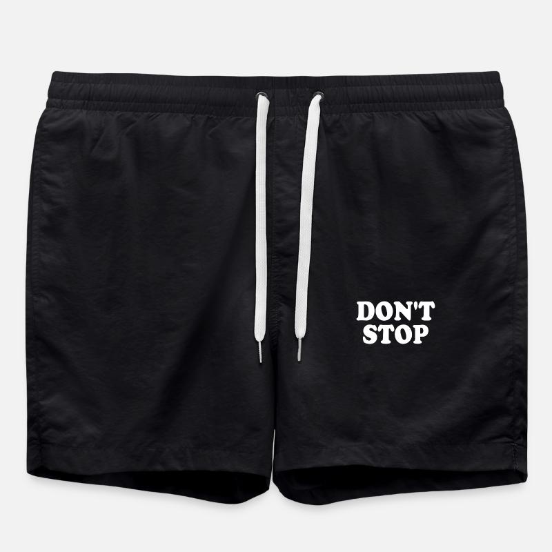 Dont stop - Badeshorts - Schwarz