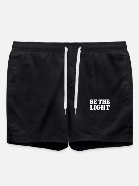 Be the light - Swim Trunks - black