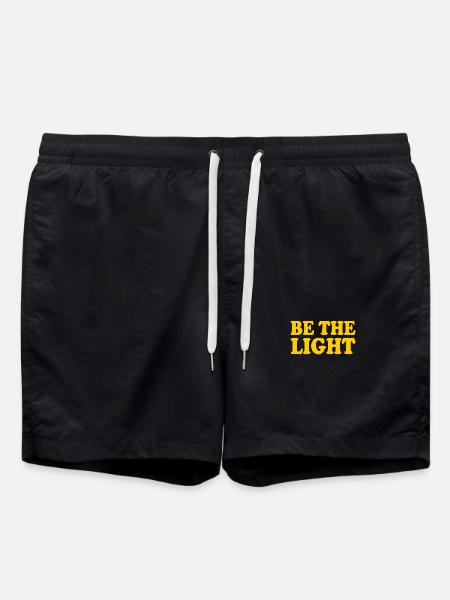 Be the light - Swim Trunks - black