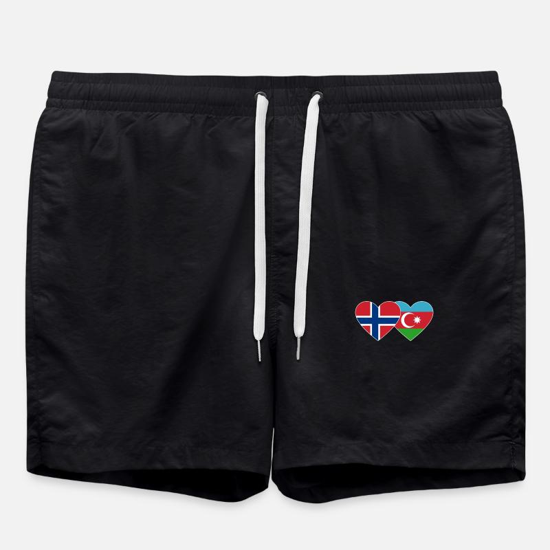 Norvège Drapeau azerbaïdjanais - Short de bain - noir