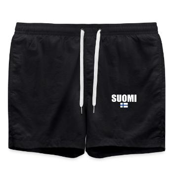 Suomi - Swim Trunks - black - Front - AI Model Male 185 light (185cm)