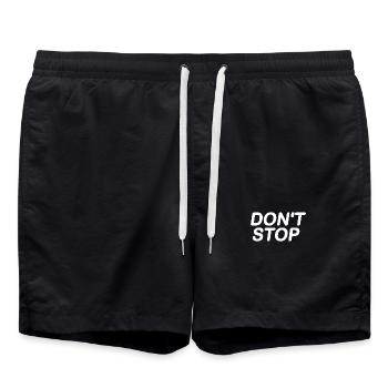 Dont stop - Swim Trunks - black - Front - AI Model Male 185 light (185cm)