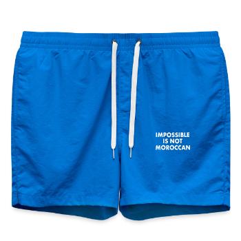 Morocco - impossible is not moroccan - Swim Trunks - cobalt blue - Front