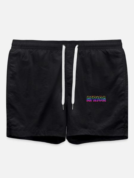 africa rs rainbow - Swim Trunks - black