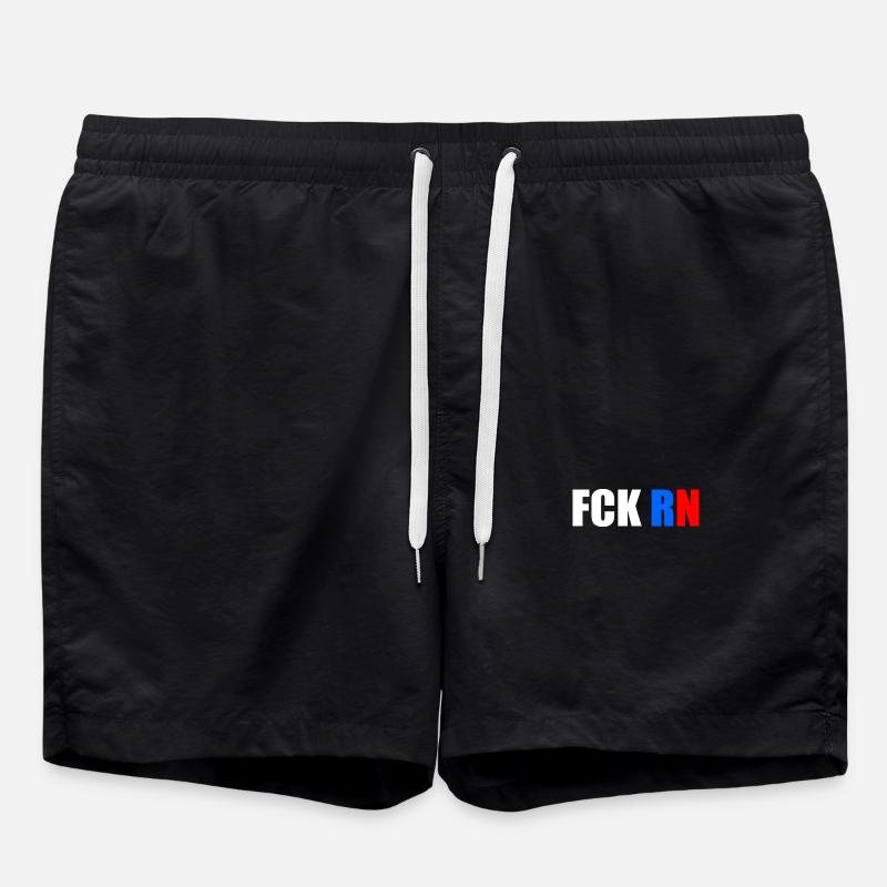 Fck rn - Short de bain - noir