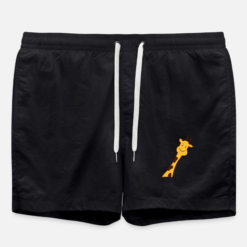 giraffe - Badeshorts - Schwarz