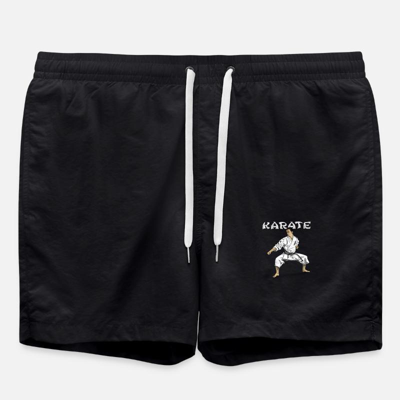 karate - Swim Trunks - black