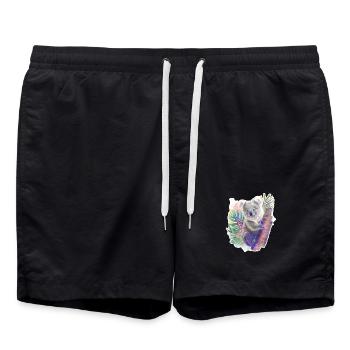 Koala | Koala Bär - Badeshorts - Schwarz - Vorne - AI Model Male 185 light (185cm)