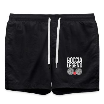 Bocciaspieler Boccia Legend Kugeln Boccia - Badeshorts - Schwarz - Vorne - AI Model Male 185 light (185cm)