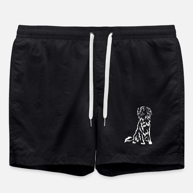 Duck Tolling Retriever "Black Edition" - Swim Trunks - black