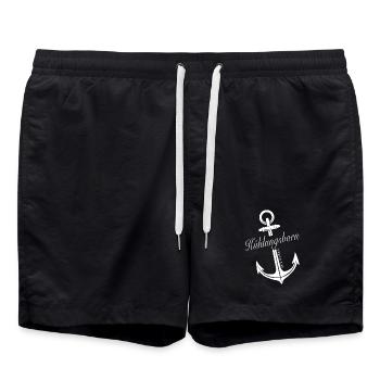 Kühlungsborn - Badeshorts - Schwarz - Vorne - AI Model Male 185 light (185cm)