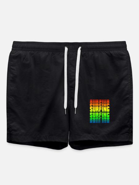 Surfing Design - Swim Trunks - black