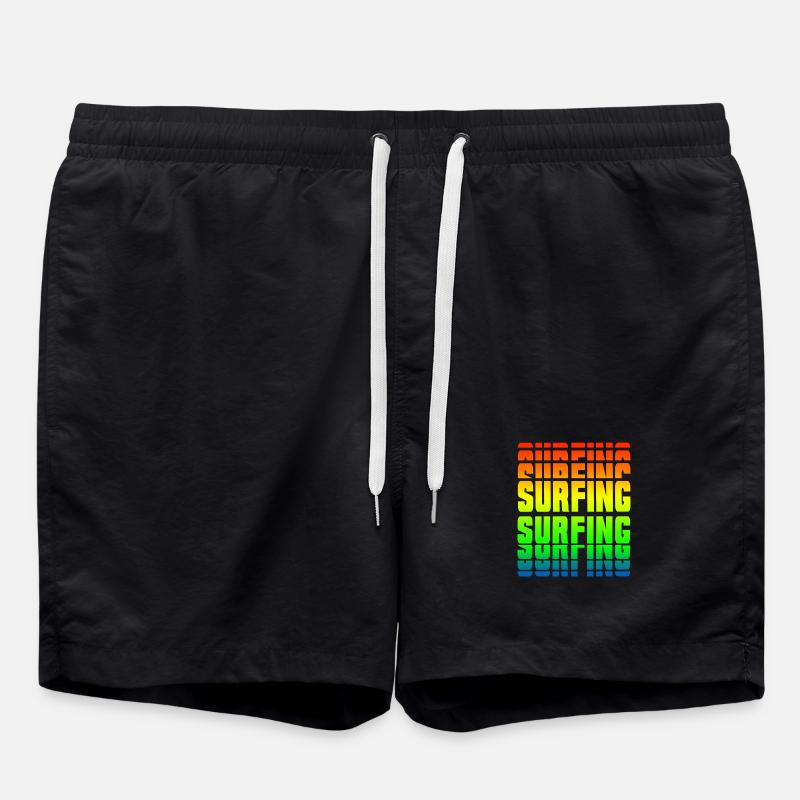Surfing Design - Swim Trunks - black