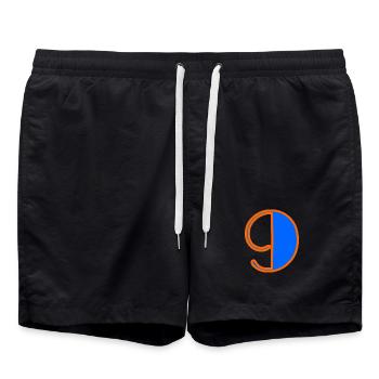 9 ANS. 9e ANNIVERSAIRE. ANNIVERSAIRE 9 ANS. 9 - Short de bain - noir - Devant - AI Model Male 185 light (185cm)