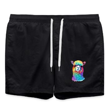 Alpaca - Swim Trunks - black - Front - AI Model Male 185 light (185cm)