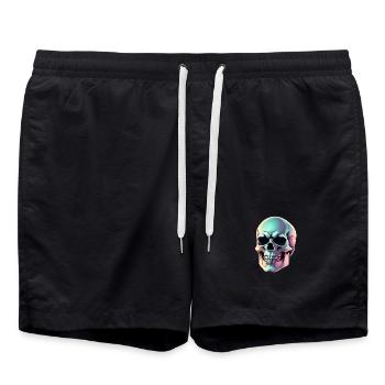 Crâne de Printflow - Short de bain - noir - Devant - AI Model Male 185 light (185cm)