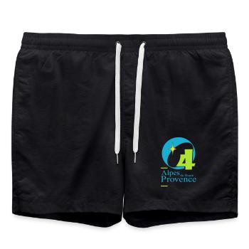 Alpes de hautes-provence 04 - Short de bain - noir - Devant - AI Model Male 185 light (185cm)