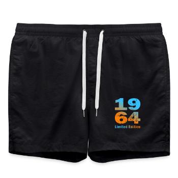 Birthday, born in 1964, limited edition Mug - Swim Trunks - black - Front - AI Model Male 185 light (185cm)
