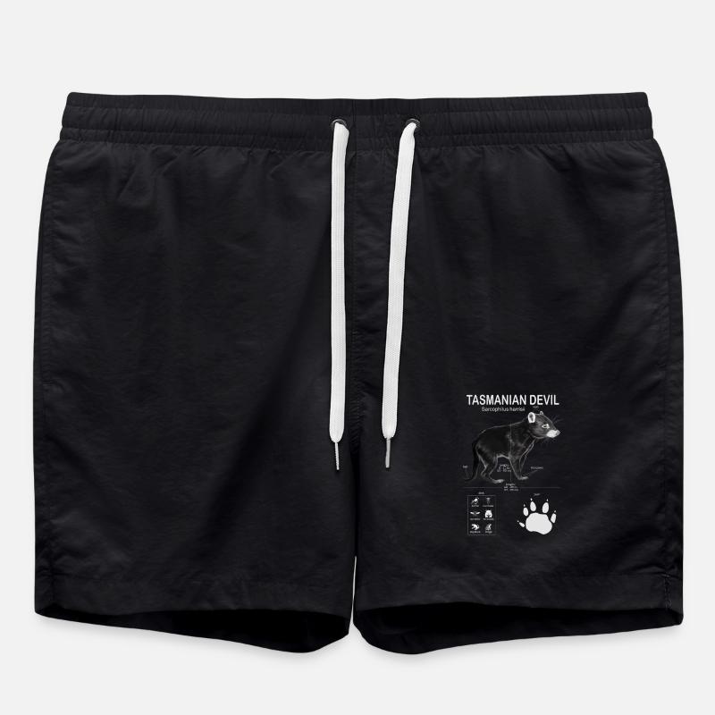 Tasmanian Devil - Swim Trunks - black