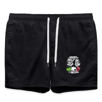 Football Italie Tir De But Icône D’illustration D’équipe - Short de bain - noir - Devant - AI Model Male 185 light (185cm)