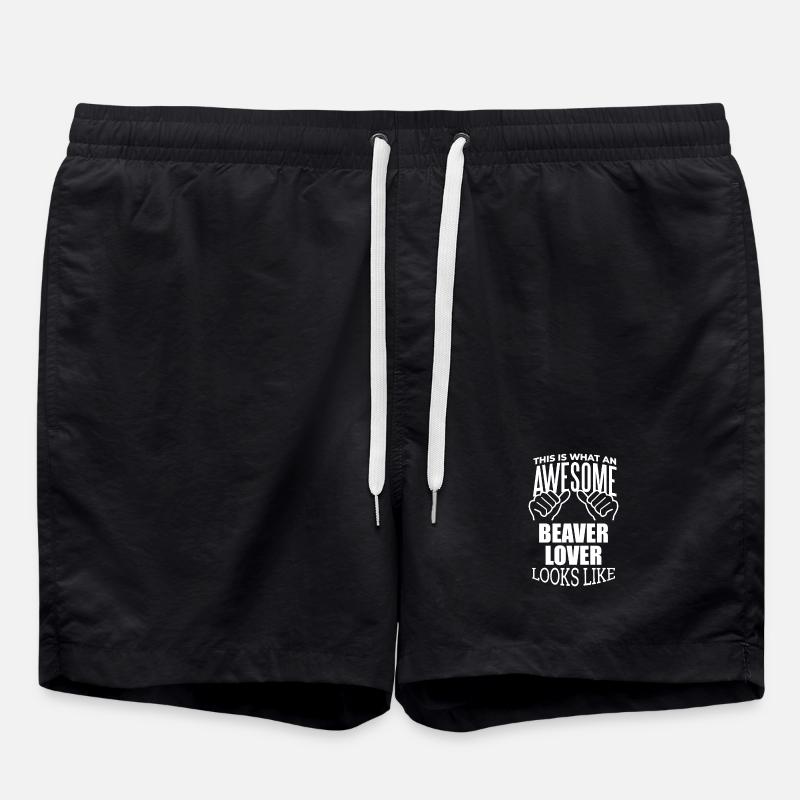 Beaver - Swim Trunks - black