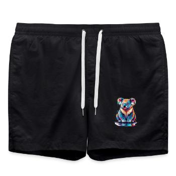 Koala - Short de bain - noir - Devant - AI Model Male 185 light (185cm)