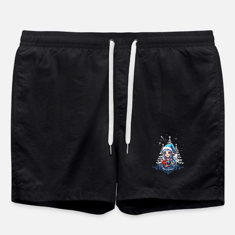Cheerful Elf - Swim Trunks - black