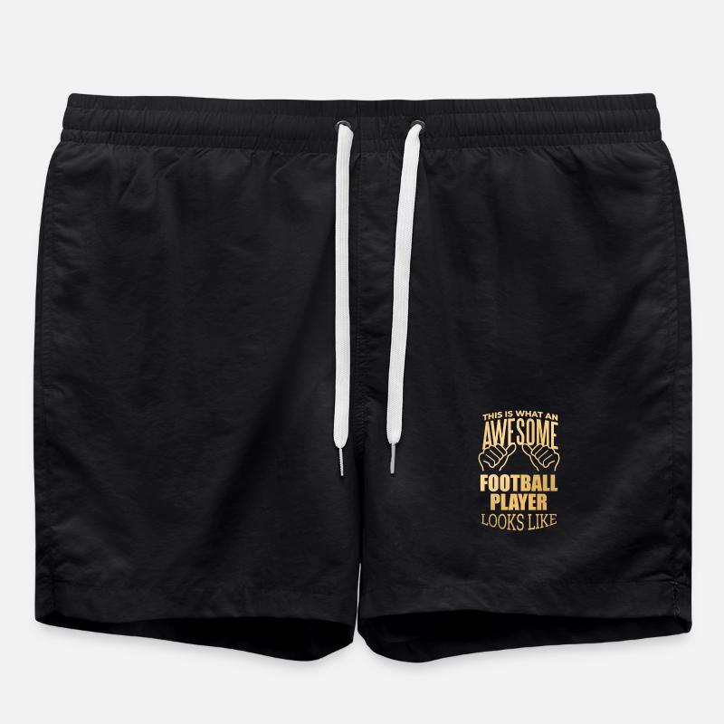 Fußball - Badeshorts - Schwarz