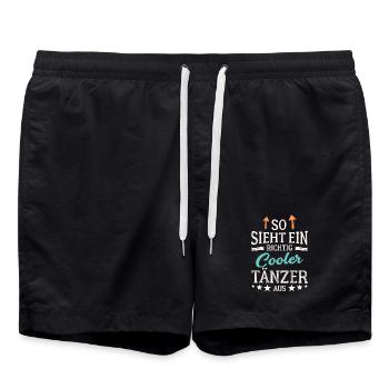 So sieht ein richtig cooler Tänzer aus - Badeshorts - Schwarz - Vorne - AI Model Male 185 light (185cm)