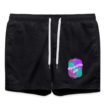 Dream On Cosmic Gradient - Swim Trunks - black - Front - AI Model Male 185 light (185cm)
