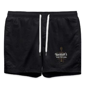 Conception du logo de Norman’s Rare Guitars - Short de bain - noir - Devant - AI Model Male 185 light (185cm)