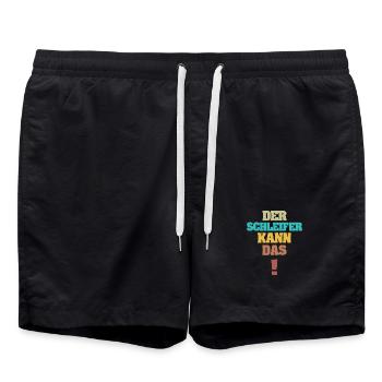 Grinder en tant que drôle - Short de bain - noir - Devant - AI Model Male 185 light (185cm)