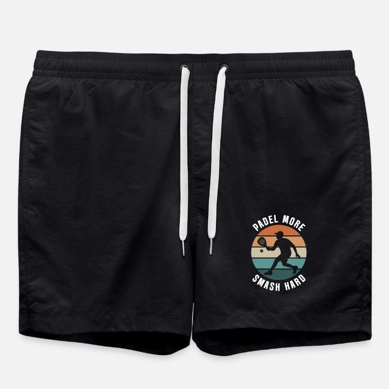 Padel Plus Smash Hard Retro Design - Short de bain - noir