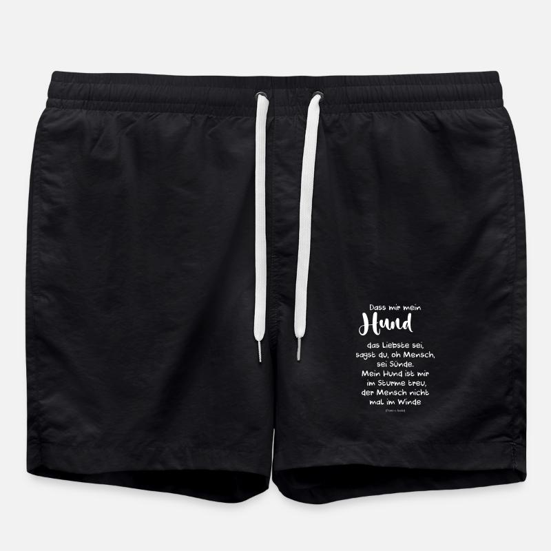 Dog the dearest - Swim Trunks - black