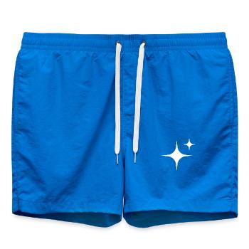 Stars White - Badeshorts - Cobalt blue - Vorne