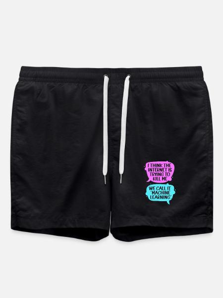 GPT Programmer Coder - Swim Trunks - black
