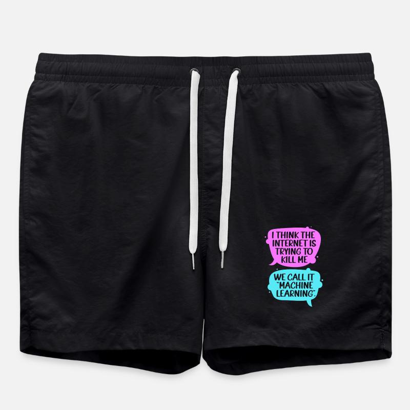 GPT Programmer Coder - Swim Trunks - black