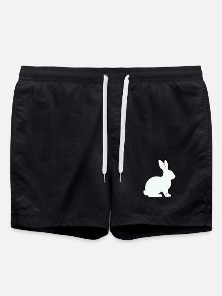 Bunny Silhouette Minimal - Short de bain - noir