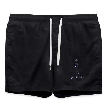 Sternzeichen Stern Pastel Purpur - Badeshorts - Schwarz - Vorne - AI Model Male 185 light (185cm)