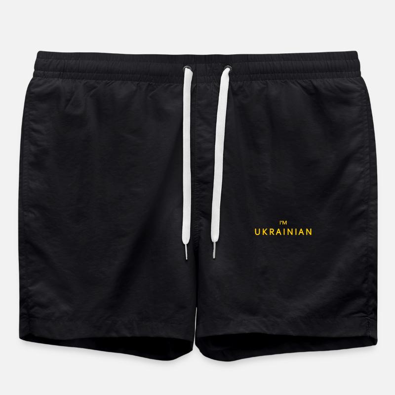 Ukraine - Badeshorts - Schwarz