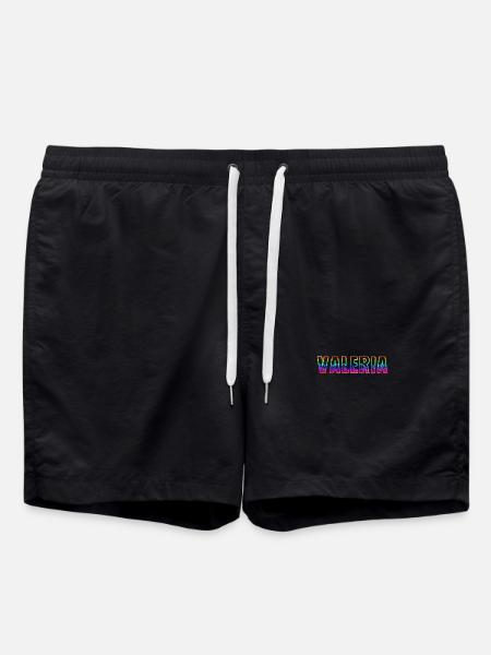 valeria rs rainbow - Swim Trunks - black