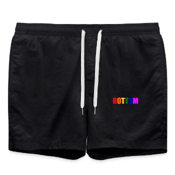 Bottom - Swim Trunks - black - Front - AI Model Male 185 light (185cm)