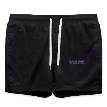 carlota rs regenbogen - Badeshorts - Schwarz - Vorne - AI Model Male 185 light (185cm)