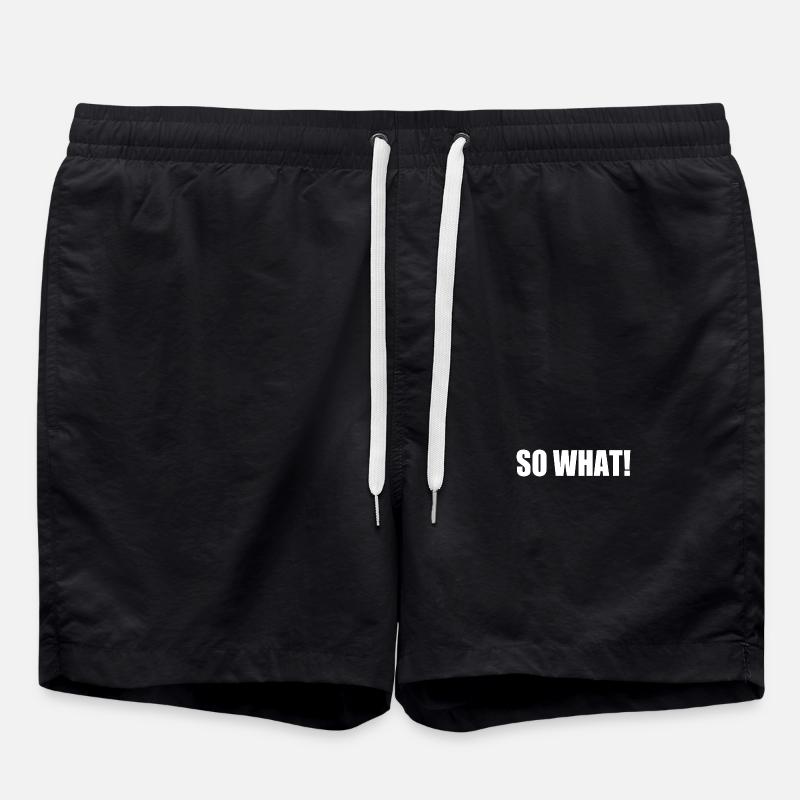 So what - Swim Trunks - black