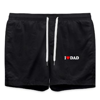 I love dad - Short de bain - noir - Devant - AI Model Male 185 light (185cm)