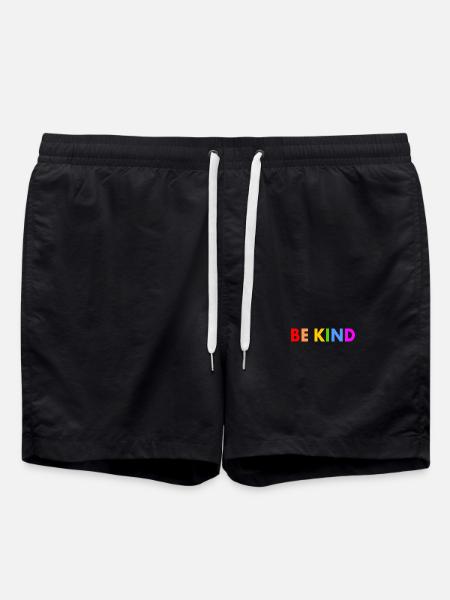 Be kind - Badeshorts - Schwarz