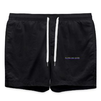 francisco javier rs regenbogen - Badeshorts - Schwarz - Vorne - AI Model Male 185 light (185cm)