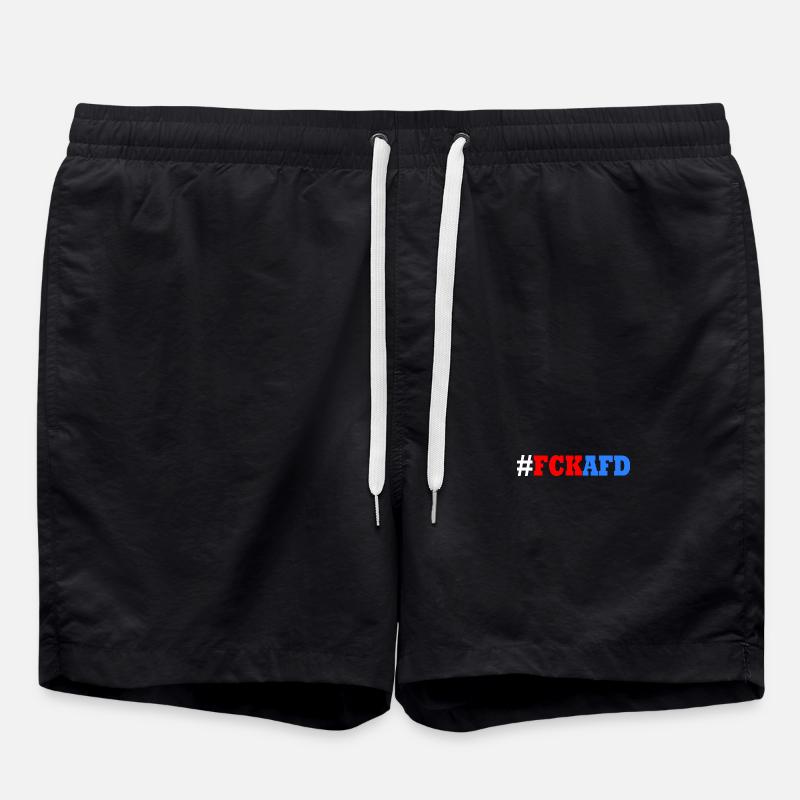 Fck afd - Badeshorts - Schwarz