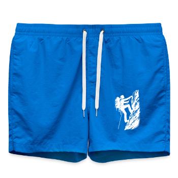 Bergsteiger beim Hobbysport am Berg - Badeshorts - Cobalt blue - Vorne
