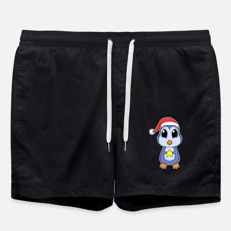 Pingouin Noël - Short de bain - noir